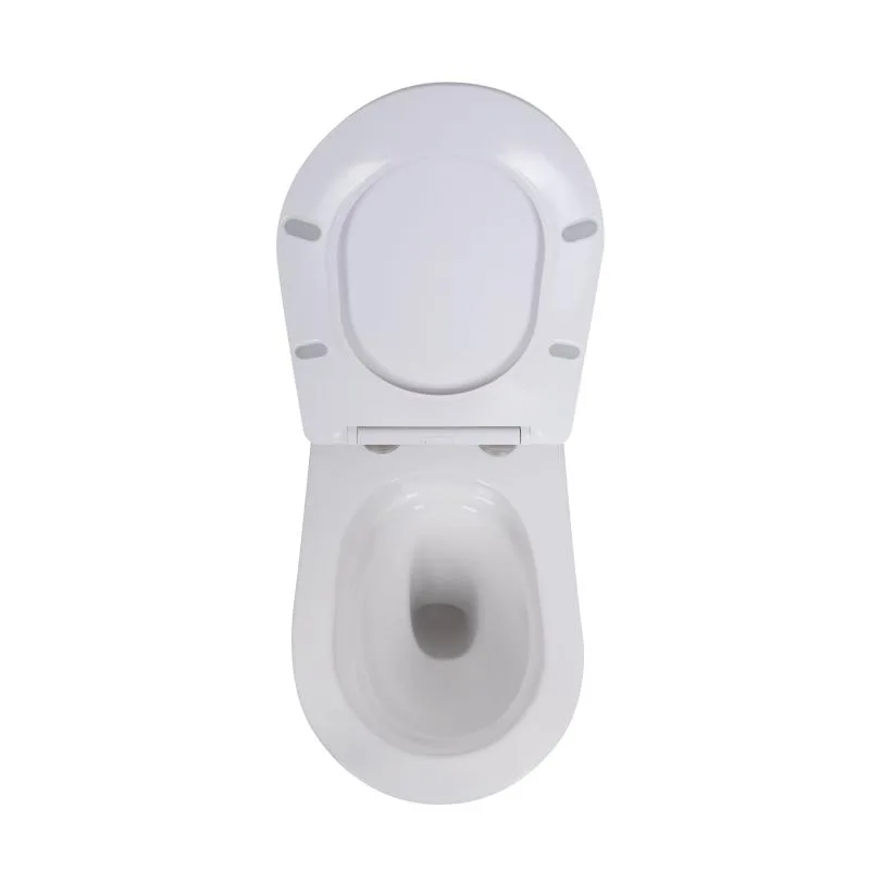 Підвісний унітаз Qtap Robin Ultra Quiet комплект інсталяції 365х520х365 мм кераміка білий