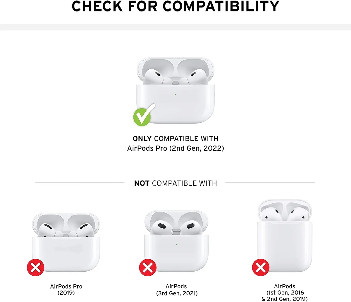 Чохол UAG для AirPods Pro (Gen 2, 2022), Civilian, Black