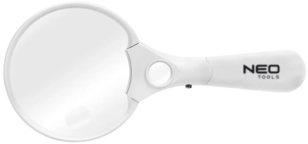 Лупа Neo Tools з LED підсвічуванням, D110мм, 3-кратне збільшення.