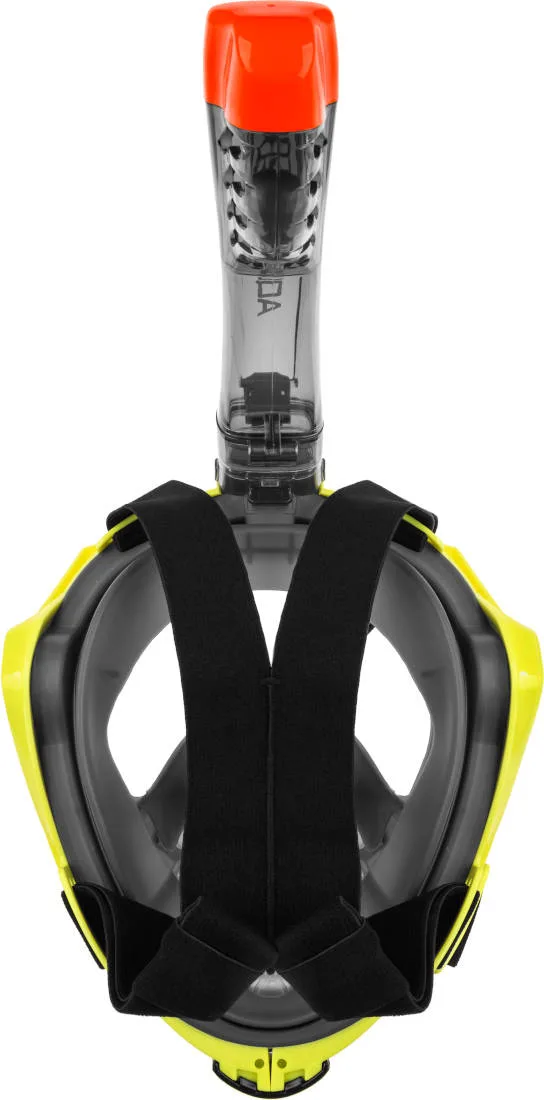 Повнолицьова маска AQUA SPEED силікон L/XL чорна жовта