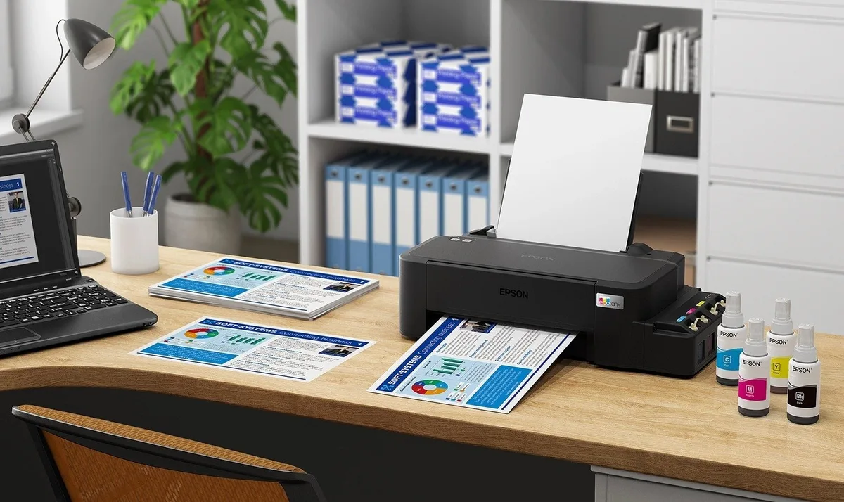 Принтер цветной A4 Epson EcoTank L121 9,4 стр/мин USB 4 чернила.