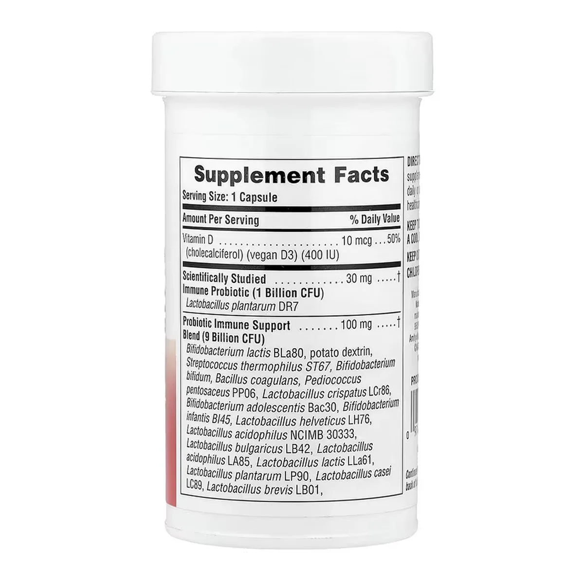 Immune Probiotic Nature's Plus веганский 30 капсул 10 миллиардов КОЕ