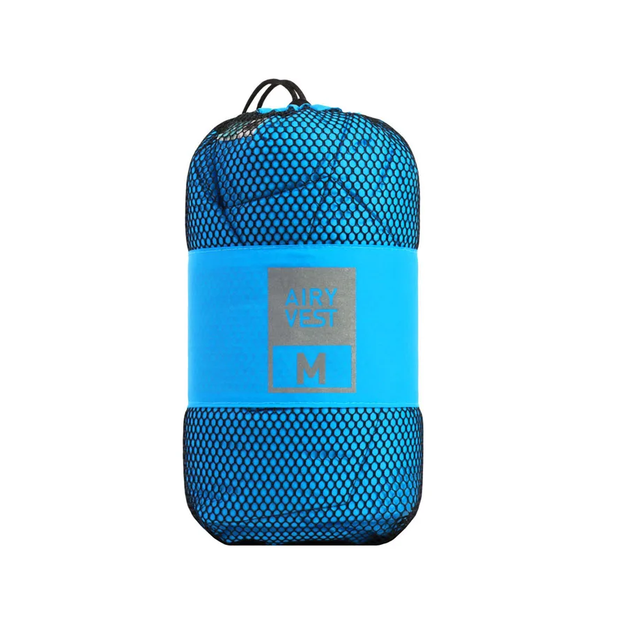 Підстилка для собак двостороння AiryVest 80x55 см нейлон блакитно-чорна