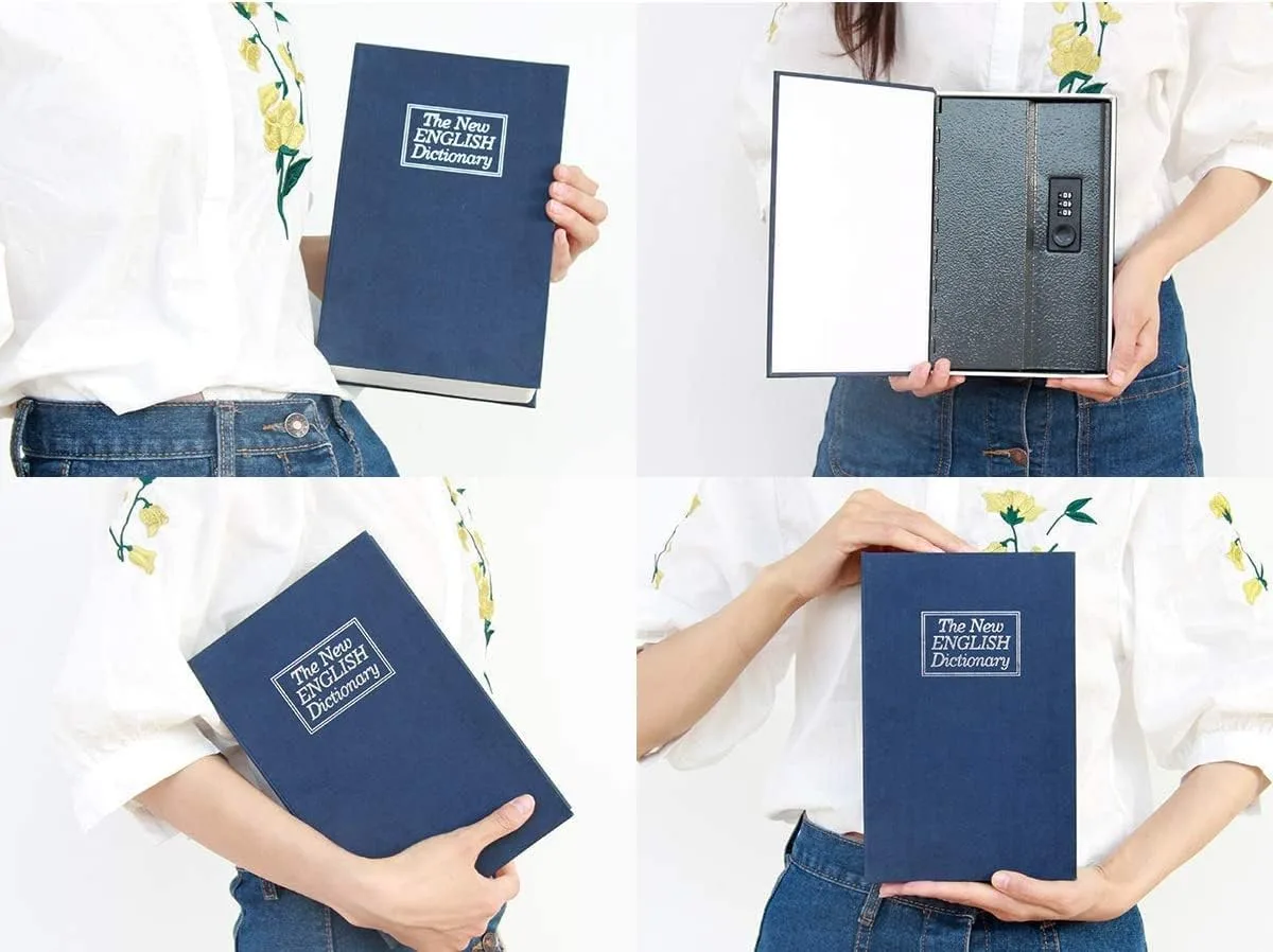 Книга сейф металевий 18х11,5х5,5 см синій