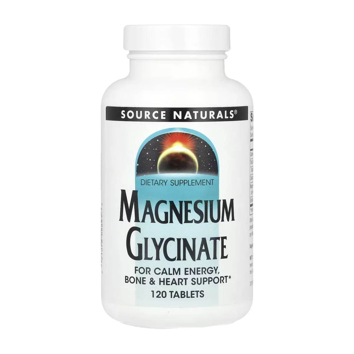 Магній гліцинат Source Naturals 120 таблеток хелатний для енергії та серця