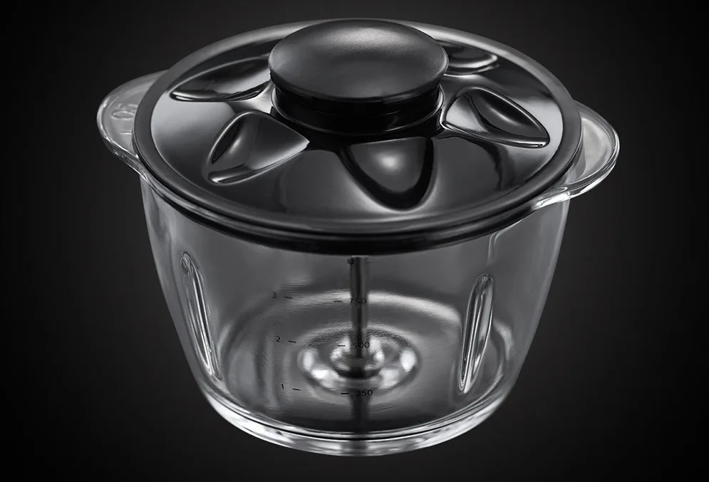 Подрібнювач Russell Hobbs Desire, 200Вт, чаша 1000мл, скляна, пластиковий корпус, червоного кольору.