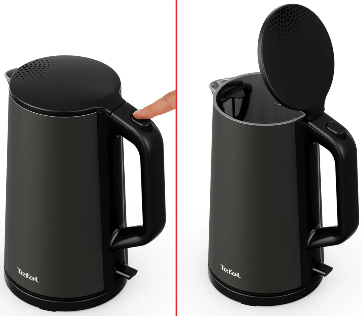 Электрочайник Tefal Нержавеющая сталь 1,5 л Серый матовый