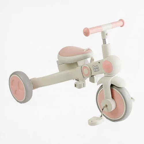 Велосипед-трансформер 3-х колесный BestTrike нейлоновая рама для детей с родительской ручкой и EVA колесами.