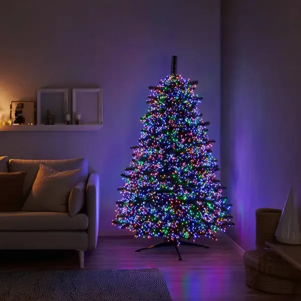 Гірлянда світлодіодна 100 м 3000 LED зелений провід різнокольорова