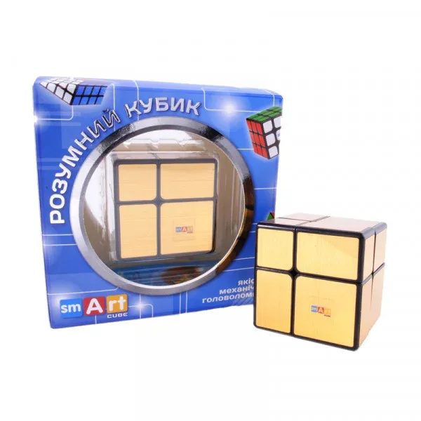 Зеркальний кубик Smart Cube нетоксичний 2x2 золотий