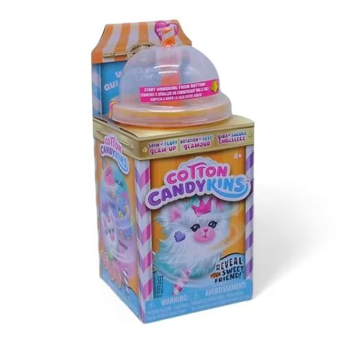 М'яка іграшка-сюрприз Cotton Candykins помаранчевий пухнастий вихованець для дітей.