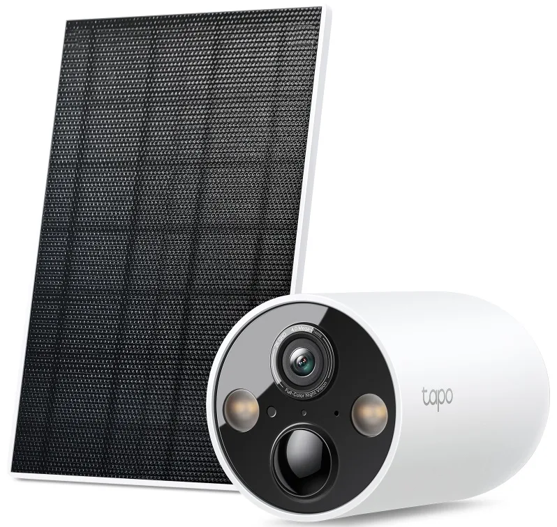 Комплект умной беспроводной камеры TP-LINK TAPO C425 KIT 2K QHD и солнечной панели.