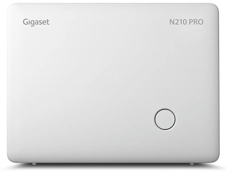 Базова станція DECT Аналогова Gigaset N210 PRO, FXO port, DECT/GAP, Блок живлення, до 2 паралельних дзвінків, до 6 трубок
