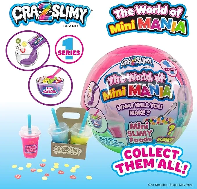 Слайм Cra-Z-Art World Mini Mania набір у кулі, S1