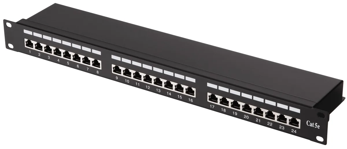 Патч-панель 2E САТ 5e, FTP, 19", 1U, 24 порти, зібрана
