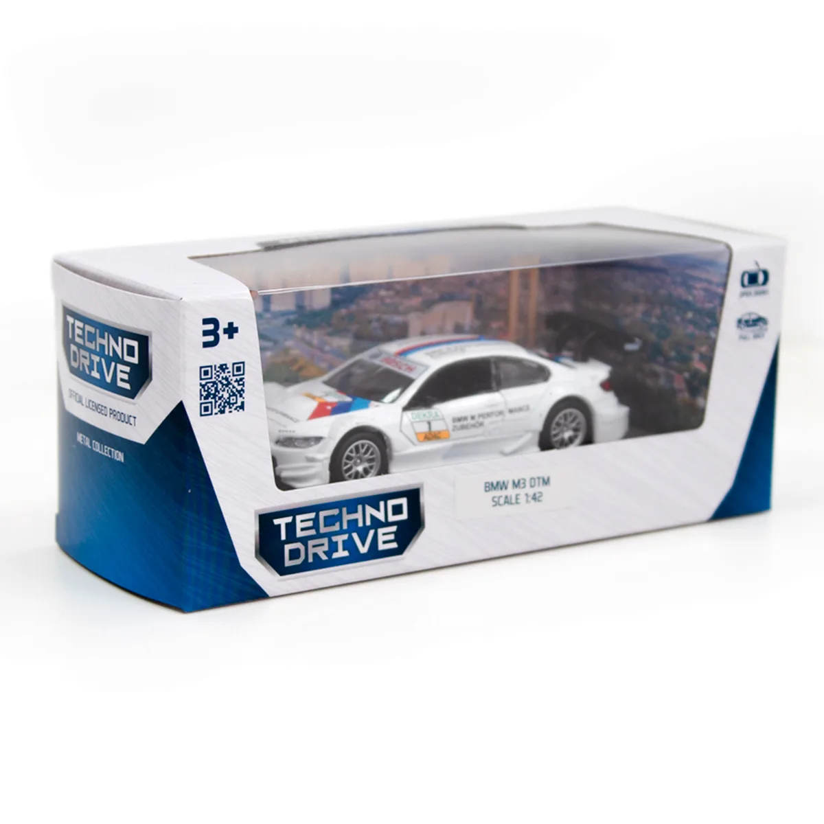 Автомодель TechnoDrive метал 10х4,5х3 см біла