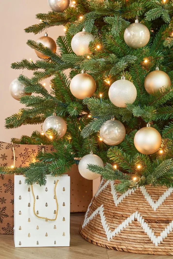 Ялинкові пластикові кулі Mica Decorations 27 шт Ø 8 см кремові