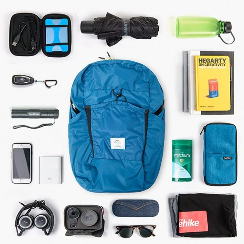 Рюкзак компактний Naturehike 30D нейлон 22 л чорний