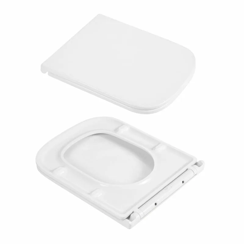 Підвісний унітаз Qtap 485х340х350 мм кераміка білий з сидінням Slim Duroplast Soft-close