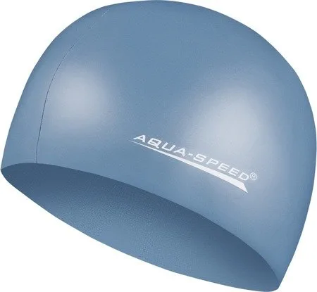 Шапка для плавання AQUA SPEED силікон OSFM синій металік