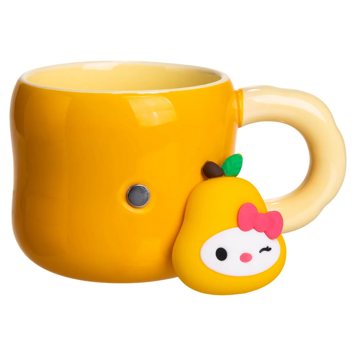 Кубок порцеляновий Sanrio 400 мл Помаранчевий з магнітом для дітей