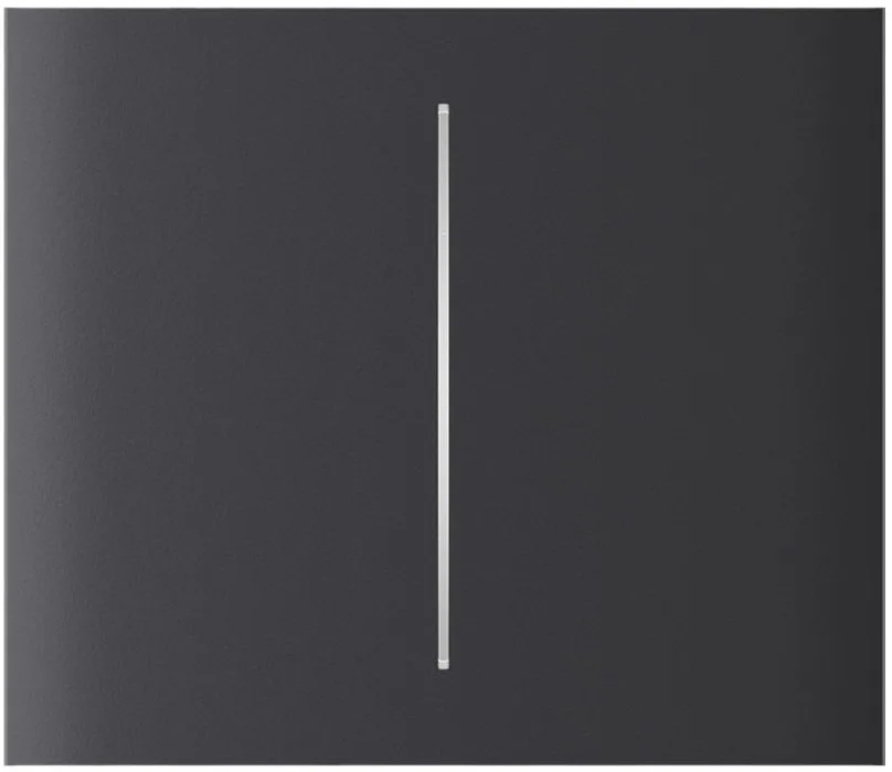 Кнопка центральна для двоклавішного вертикального вимикача Ajax CenterButton Vertical 2-gang for LightSwitch, Jeweler, бездротовий, graphite