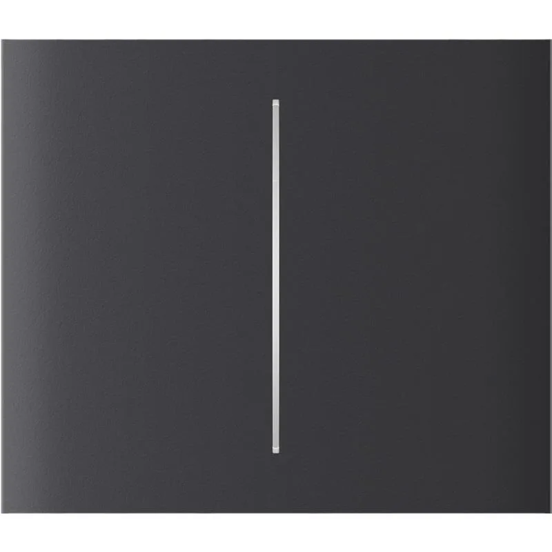 Кнопка центральна для двоклавішного вертикального вимикача Ajax CenterButton Vertical 2-gang for LightSwitch, Jeweler, бездротовий, graphite