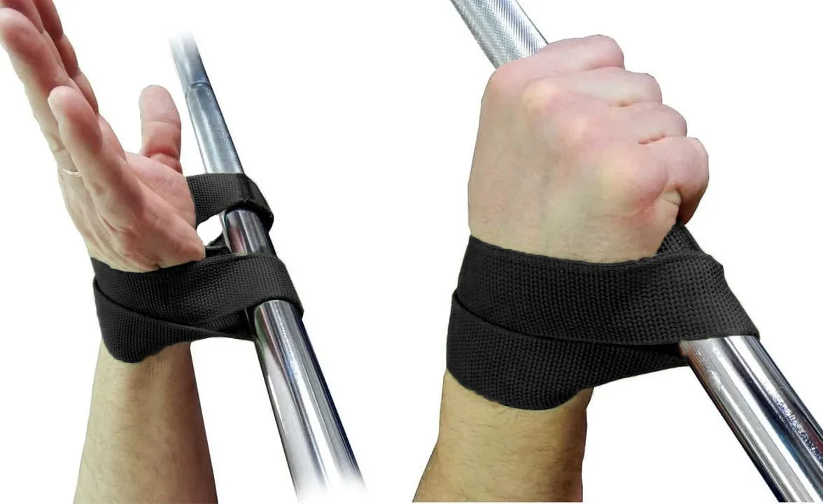 Атлетичні лямки EasyFit ХБ 36 см чорні