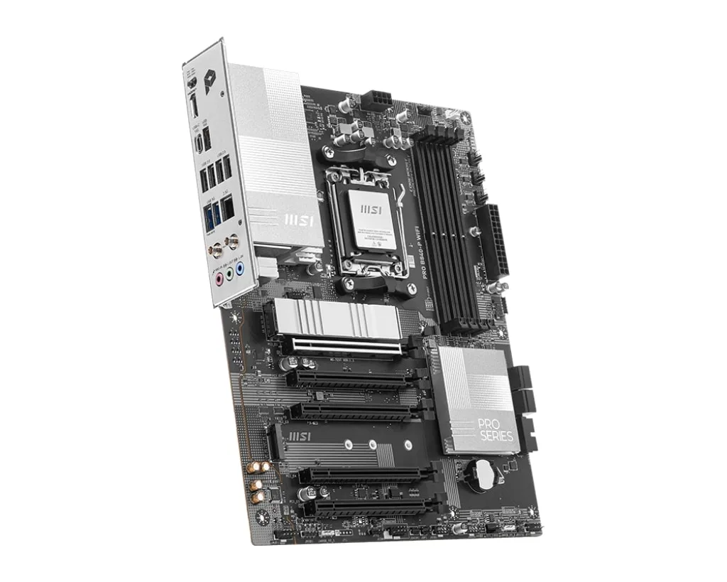 Материнcька плата MSI PRO B840-P WIFI sAM5 B840 4xDDR5 M.2 HDMI Wi-Fi BT ATX