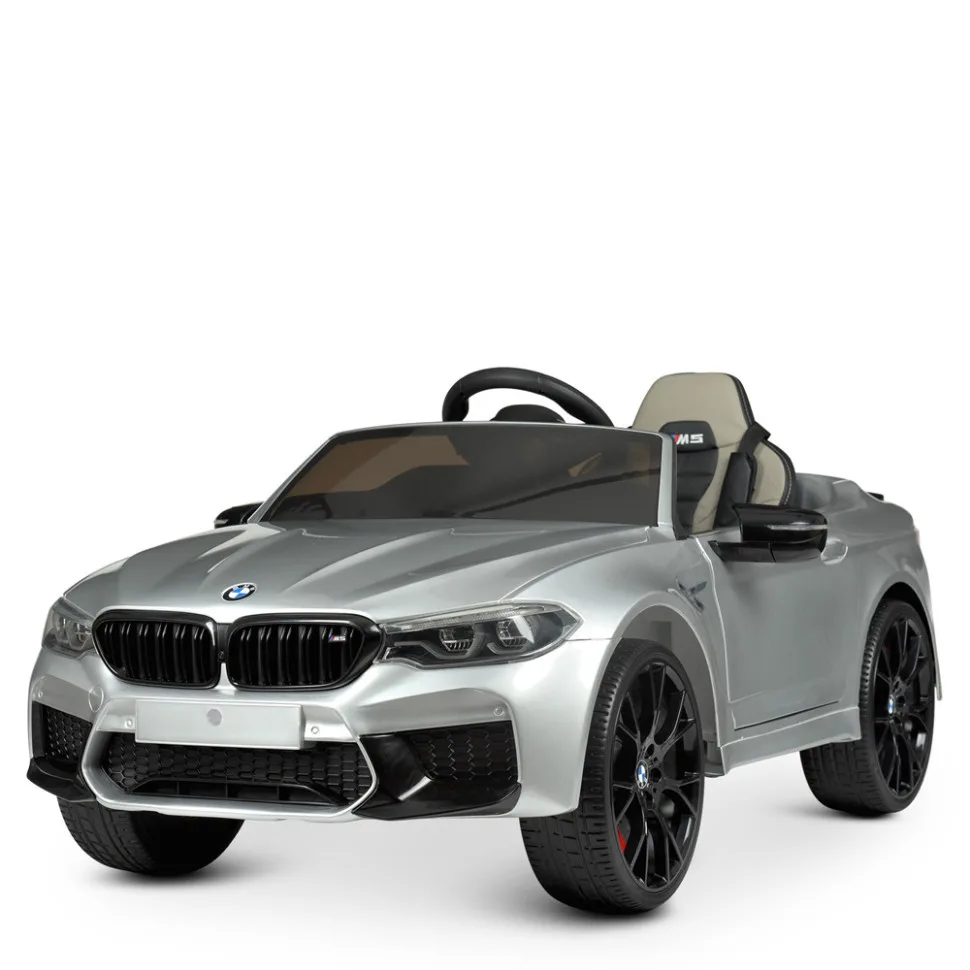 Дитячий електромобіль Bambi BMW 2WD 35W 126,5х63,5х37 см сірий пластик