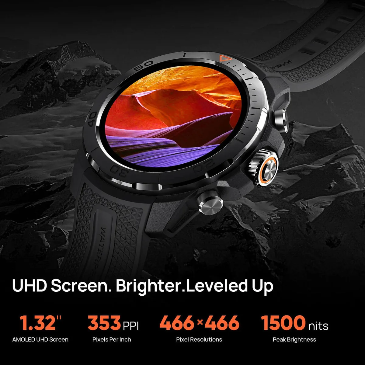 Смарт-часы Mibro черный обсидиан 1.32 AMOLED 10 ATM 1500 нит