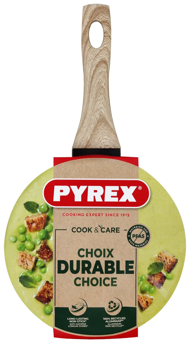 Ківш Pyrex алюмінієвий 1,8 л 18 см чорний з антипригарним покриттям