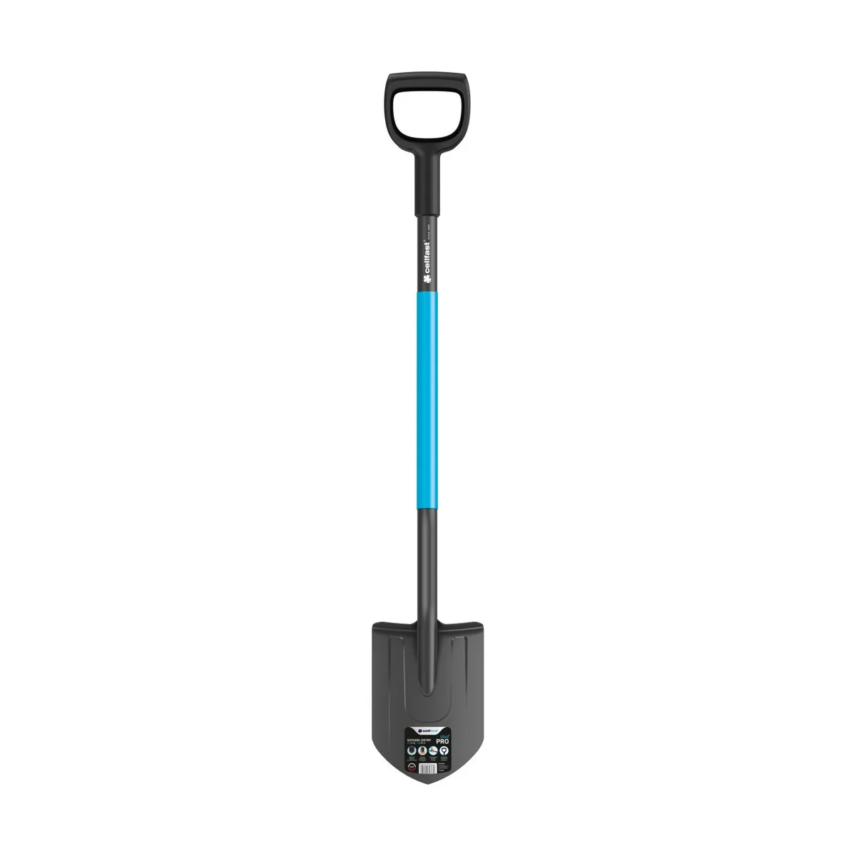 Штикова лопата Cellfast IDEAL PRO, 120 см, вага 1.9 кг.