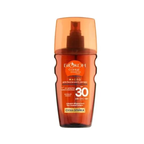 Биокон Масло для загара SPF 30 160 мл защита от солнечных ожогов