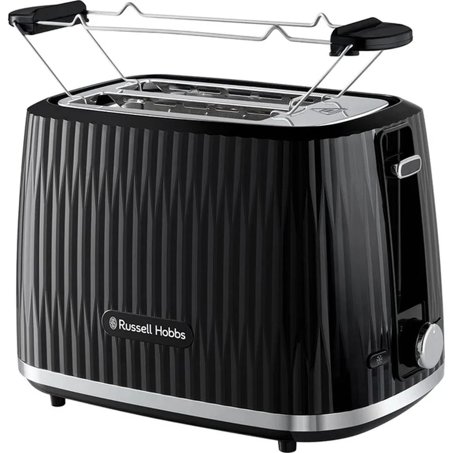 Тостер Russell Hobbs пластик 19,1х27,8х17,4 см чорний 800 Вт 2 тости 6 режимів