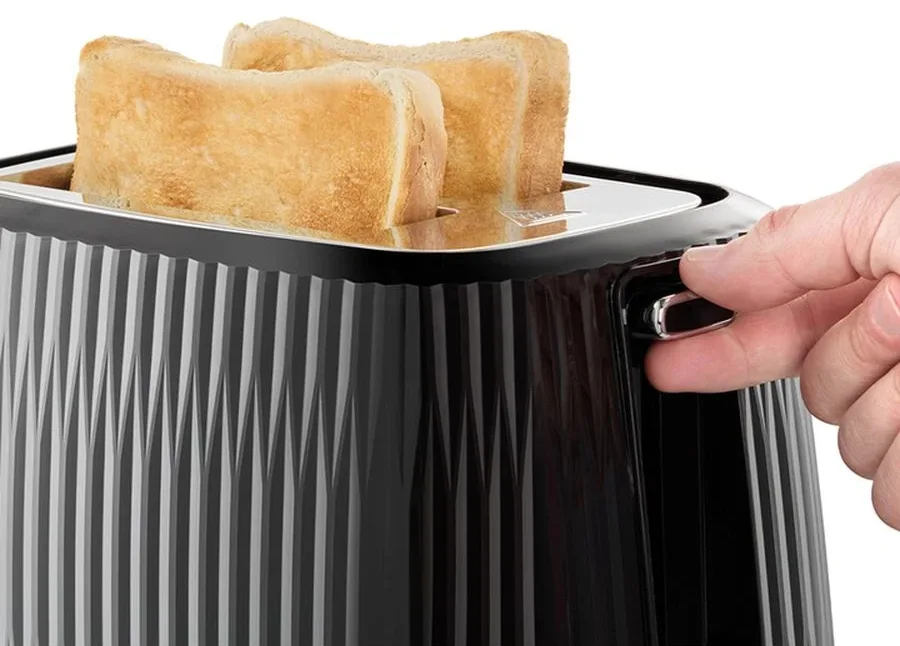 Тостер Russell Hobbs пластик 19,1х27,8х17,4 см чорний 800 Вт 2 тости 6 режимів