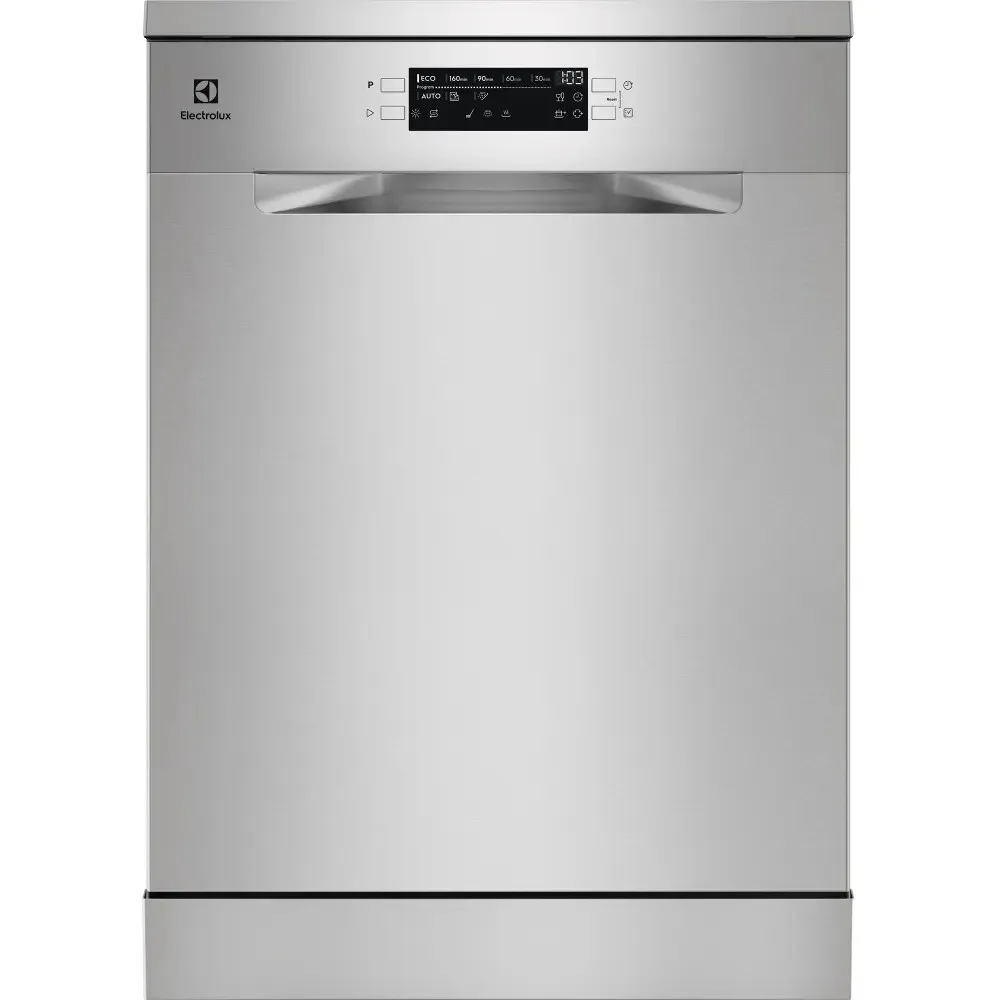Посудомоечная машина Electrolux, 13 комплектов, класс Е, 60 см, с дисплеем, инверторным двигателем, из нержавеющей стали