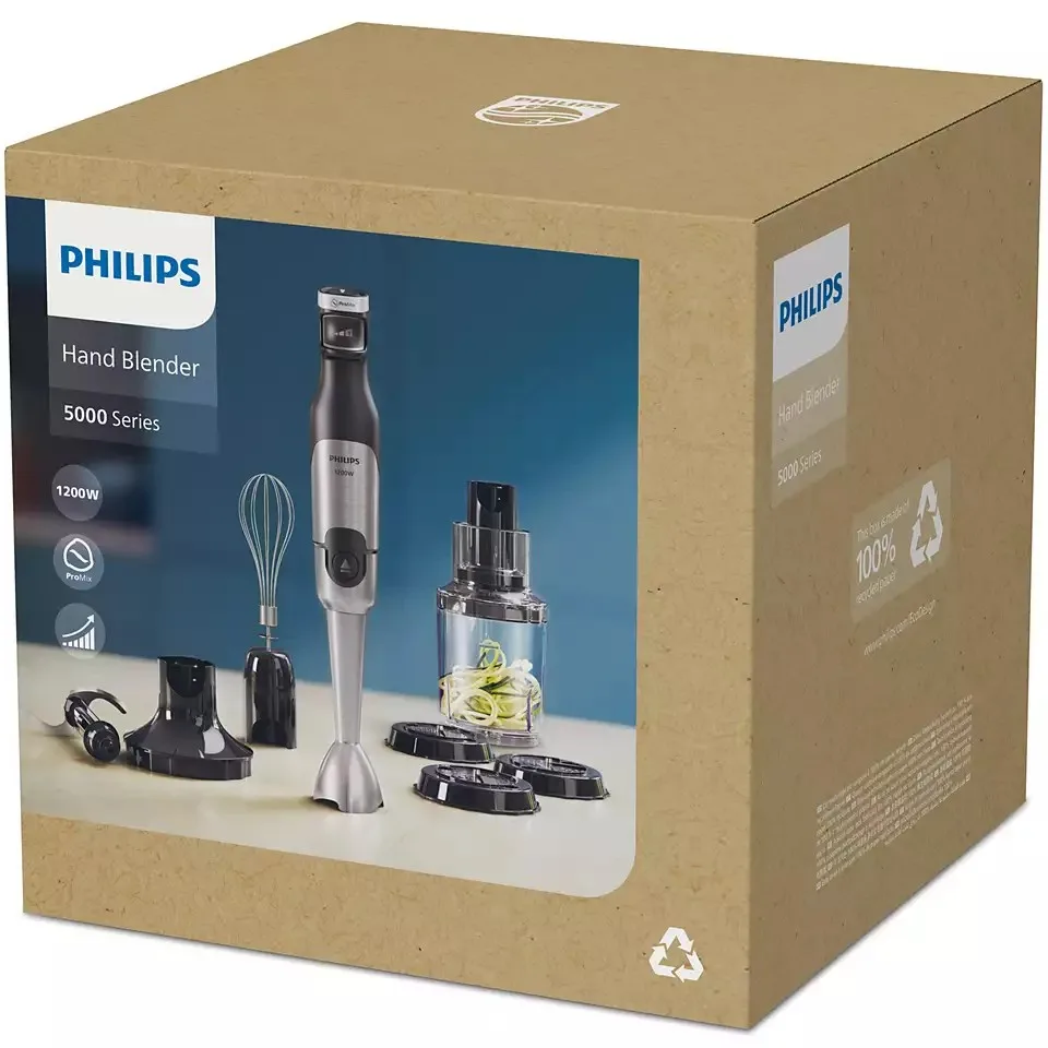 Блендер Philips Series 5000 занурювальний 1200 Вт 4 в 1 XL чорний