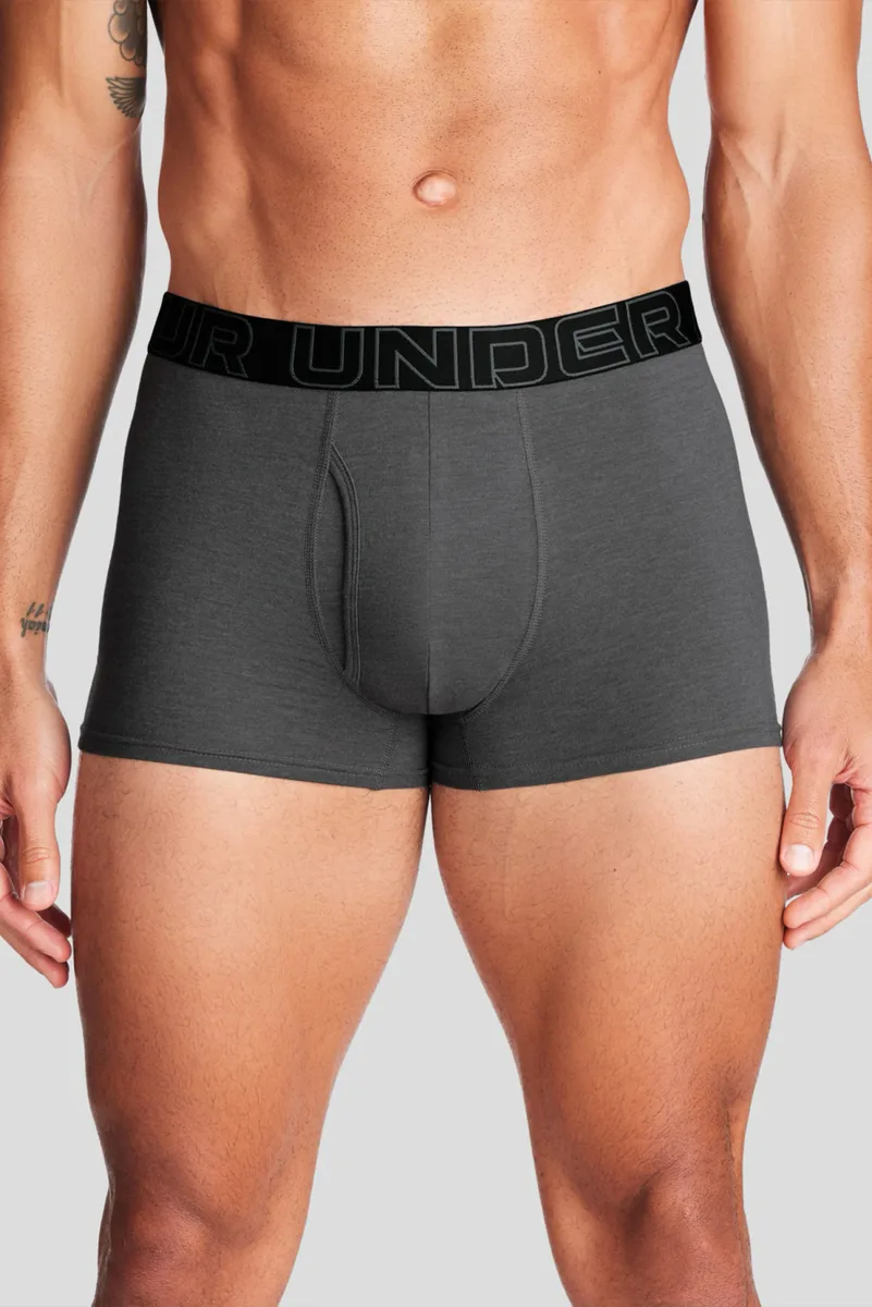 Труси Under Armour бавовна MD сірий червоний чорний 3 шт