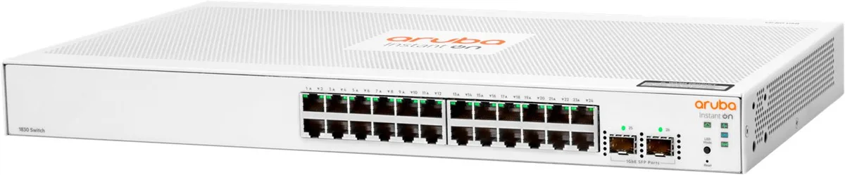 Комутатор HPE Aruba Instant On 1830 24xGE, 2xGE SFP ports, LT Warranty
