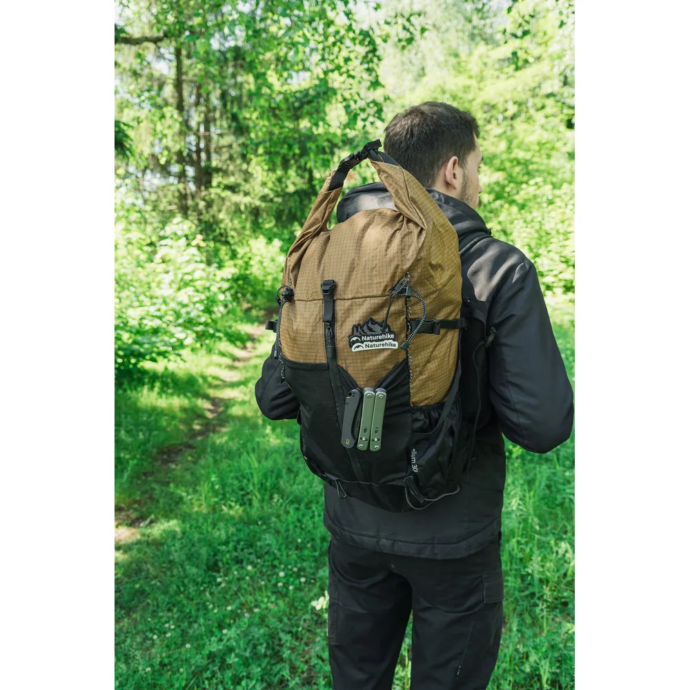 Рюкзак туристичний Naturehike поліестер 30+5 л коричневий