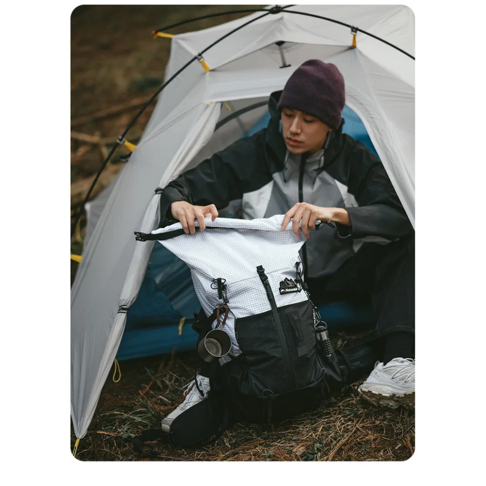 Рюкзак туристичний Naturehike поліестер 30+5 л коричневий