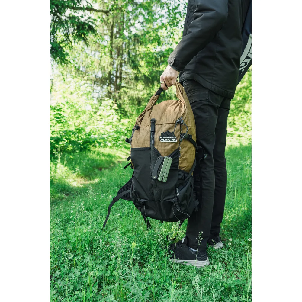 Рюкзак туристичний Naturehike поліестер 30+5 л коричневий