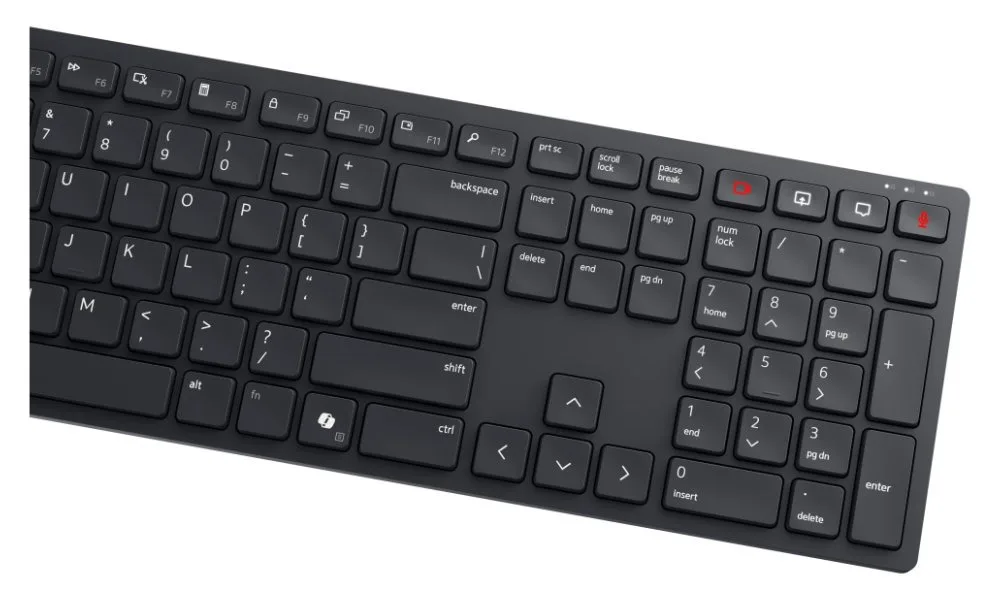 Клавіатура Dell дротова USB повнорозмірна українська чорна