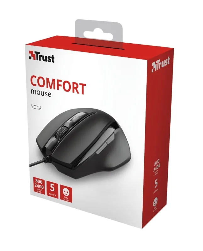 Миша Trust Voca, USB-A, чорний