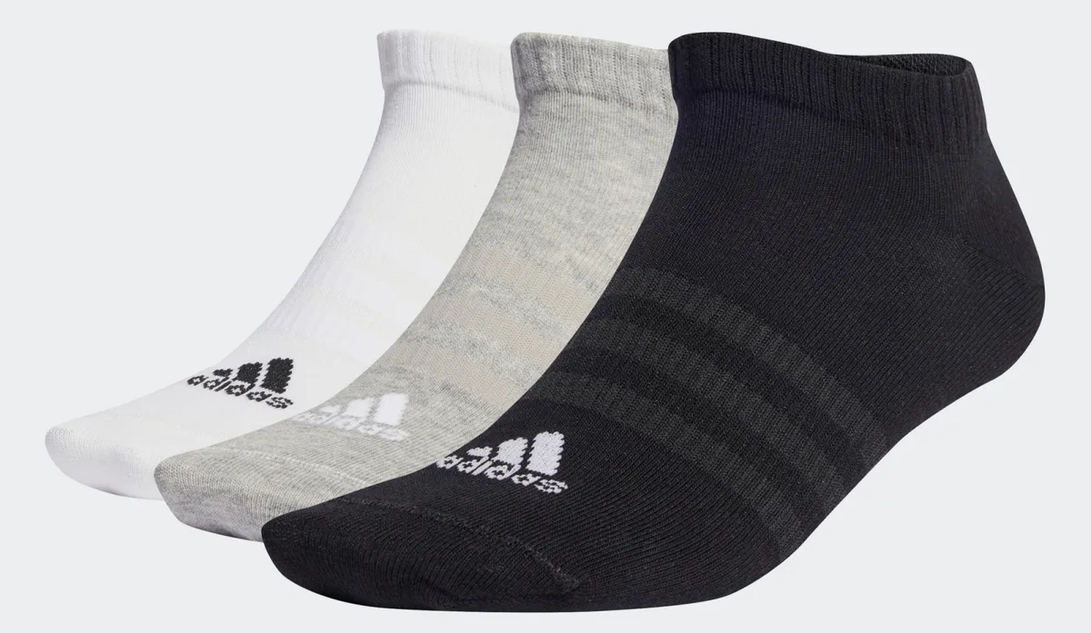 Шкарпетки Adidas бавовна 37-39 сірі білі чорні