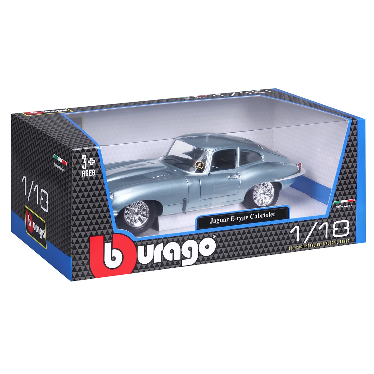 Автомодель Bburago метал 1:18 синя