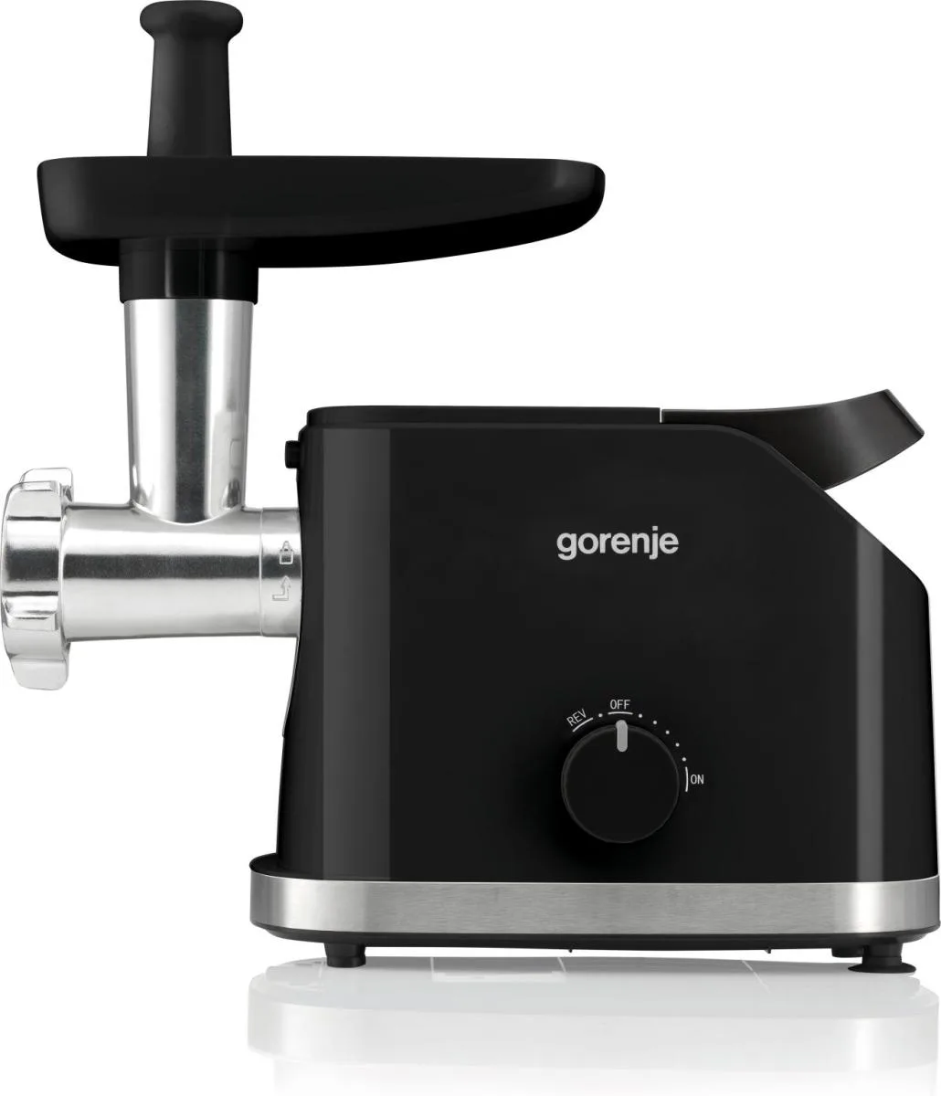 Мясорубка Gorenje 1800Вт пластик металл черный 2 решетки насадка для колбасы