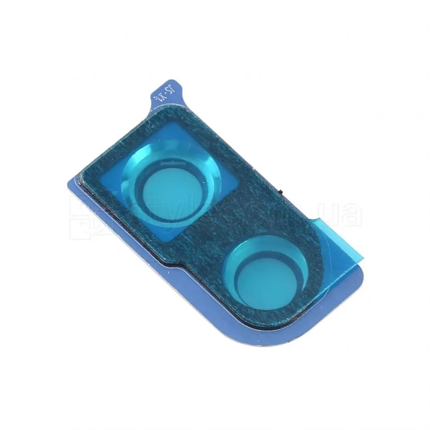 Скло камери Huawei Original Quality з рамкою 4,5x4,5 см Синє