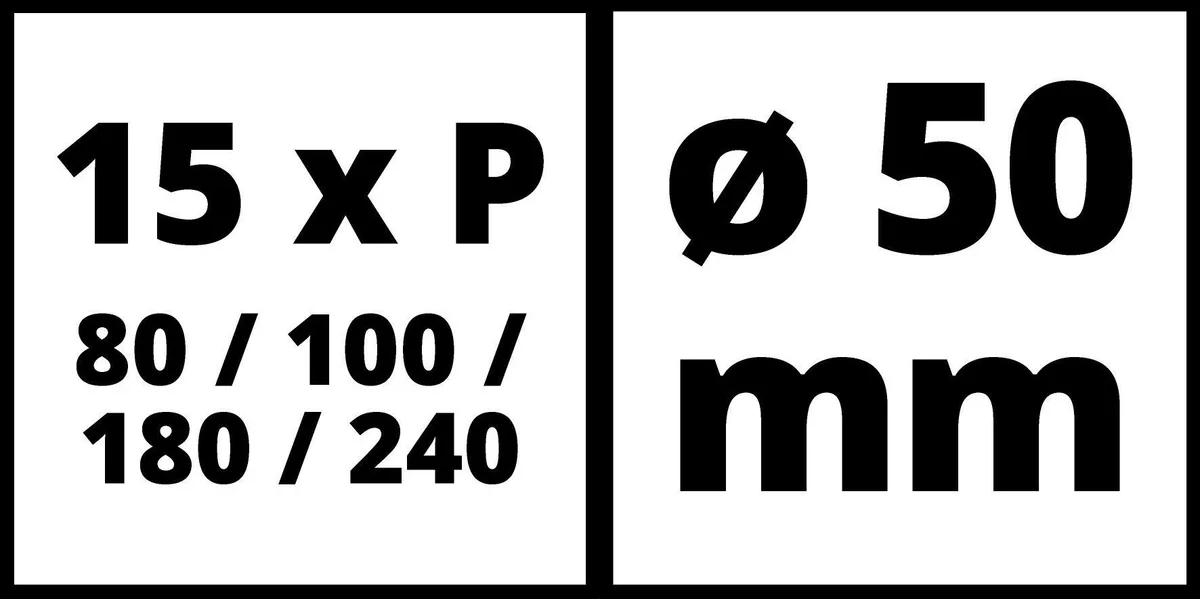 Набір абразивного паперу Einhell для шліфувальної машини TC-PA 50, 50мм, по дереву, 60шт.